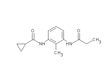N-[2-methyl-3-(propionylamino)phenyl]cyclopropanecarboxamide
