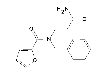 N-(3-amino-3-oxopropyl)-N-benzyl-2-furamide (non-preferred name)