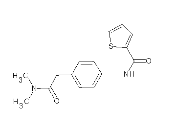 N-{4-[2-(dimethylamino)-2-oxoethyl]phenyl}-2-thiophenecarboxamide - Click Image to Close