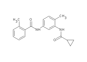 N-{3-[(cyclopropylcarbonyl)amino]-4-methylphenyl}-2-methylbenzamide - Click Image to Close