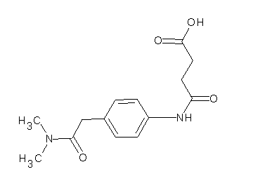 4-({4-[2-(dimethylamino)-2-oxoethyl]phenyl}amino)-4-oxobutanoic acid