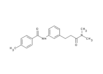 N-{3-[3-(dimethylamino)-3-oxopropyl]phenyl}-4-methylbenzamide