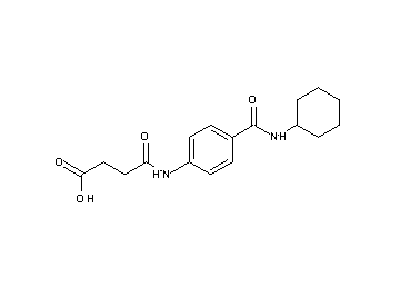 4-({4-[(cyclohexylamino)carbonyl]phenyl}amino)-4-oxobutanoic acid