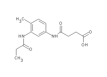 4-{[4-methyl-3-(propionylamino)phenyl]amino}-4-oxobutanoic acid