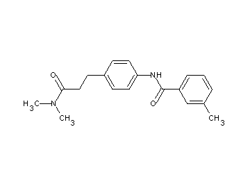 N-{4-[3-(dimethylamino)-3-oxopropyl]phenyl}-3-methylbenzamide