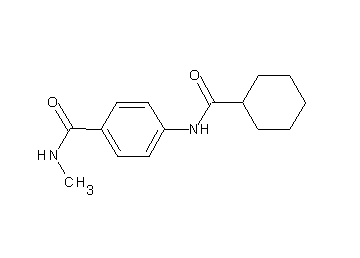 4-[(cyclohexylcarbonyl)amino]-N-methylbenzamide - Click Image to Close