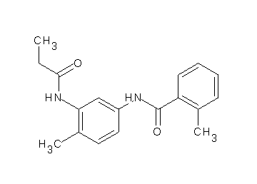 2-methyl-N-[4-methyl-3-(propionylamino)phenyl]benzamide - Click Image to Close
