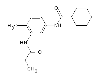 N-[4-methyl-3-(propionylamino)phenyl]cyclohexanecarboxamide