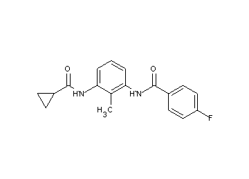 N-{3-[(cyclopropylcarbonyl)amino]-2-methylphenyl}-4-fluorobenzamide