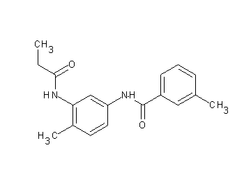 3-methyl-N-[4-methyl-3-(propionylamino)phenyl]benzamide - Click Image to Close