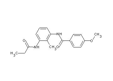 4-methoxy-N-[2-methyl-3-(propionylamino)phenyl]benzamide