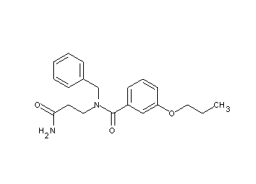 N-(3-amino-3-oxopropyl)-N-benzyl-3-propoxybenzamide (non-preferred name)