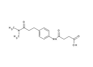 4-({4-[3-(dimethylamino)-3-oxopropyl]phenyl}amino)-4-oxobutanoic acid