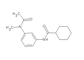N-{3-[acetyl(methyl)amino]phenyl}cyclohexanecarboxamide