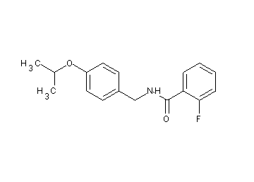2-fluoro-N-(4-isopropoxybenzyl)benzamide