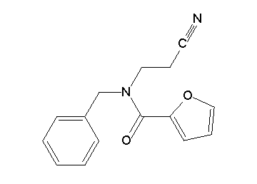 N-benzyl-N-(2-cyanoethyl)-2-furamide
