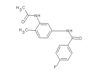 N-[3-(acetylamino)-4-methylphenyl]-4-fluorobenzamide
