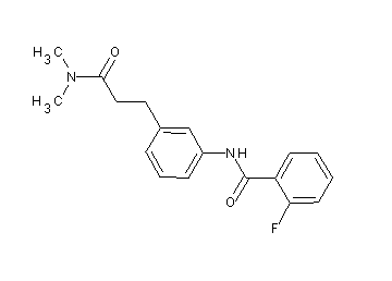 N-{3-[3-(dimethylamino)-3-oxopropyl]phenyl}-2-fluorobenzamide