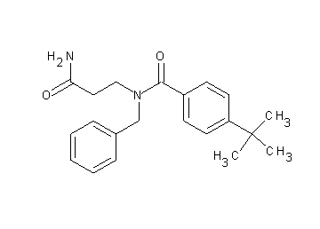 N-(3-amino-3-oxopropyl)-N-benzyl-4-tert-butylbenzamide (non-preferred name)