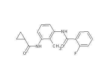 N-{3-[(cyclopropylcarbonyl)amino]-2-methylphenyl}-2-fluorobenzamide