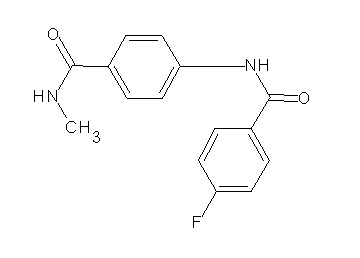 4-fluoro-N-{4-[(methylamino)carbonyl]phenyl}benzamide - Click Image to Close