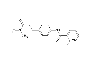 N-{4-[3-(dimethylamino)-3-oxopropyl]phenyl}-2-fluorobenzamide