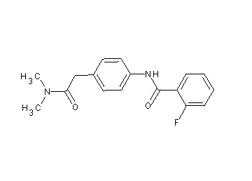 N-{4-[2-(dimethylamino)-2-oxoethyl]phenyl}-2-fluorobenzamide