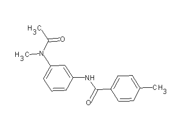 N-{3-[acetyl(methyl)amino]phenyl}-4-methylbenzamide