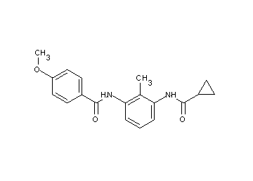 N-{3-[(cyclopropylcarbonyl)amino]-2-methylphenyl}-4-methoxybenzamide