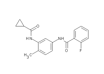 N-{3-[(cyclopropylcarbonyl)amino]-4-methylphenyl}-2-fluorobenzamide