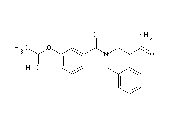N-(3-amino-3-oxopropyl)-N-benzyl-3-isopropoxybenzamide (non-preferred name)