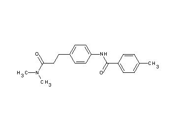 N-{4-[3-(dimethylamino)-3-oxopropyl]phenyl}-4-methylbenzamide