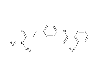 N-{4-[3-(dimethylamino)-3-oxopropyl]phenyl}-2-methylbenzamide