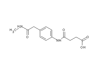 4-({4-[2-(methylamino)-2-oxoethyl]phenyl}amino)-4-oxobutanoic acid