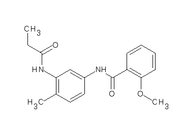 2-methoxy-N-[4-methyl-3-(propionylamino)phenyl]benzamide - Click Image to Close