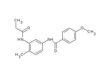 4-methoxy-N-[4-methyl-3-(propionylamino)phenyl]benzamide
