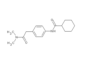 N-{4-[2-(dimethylamino)-2-oxoethyl]phenyl}cyclohexanecarboxamide