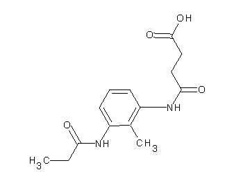 4-{[2-methyl-3-(propionylamino)phenyl]amino}-4-oxobutanoic acid