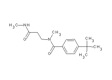 4-tert-butyl-N-methyl-N-[3-(methylamino)-3-oxopropyl]benzamide (non-preferred name)