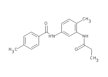 4-methyl-N-[4-methyl-3-(propionylamino)phenyl]benzamide - Click Image to Close