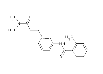 N-{3-[3-(dimethylamino)-3-oxopropyl]phenyl}-2-methylbenzamide - Click Image to Close