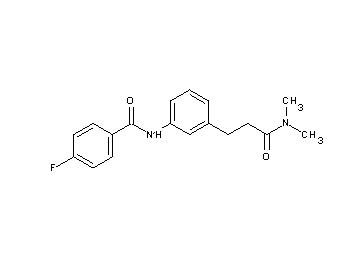 N-{3-[3-(dimethylamino)-3-oxopropyl]phenyl}-4-fluorobenzamide