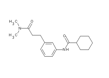 N-{3-[3-(dimethylamino)-3-oxopropyl]phenyl}cyclohexanecarboxamide