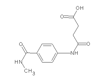 4-({4-[(methylamino)carbonyl]phenyl}amino)-4-oxobutanoic acid