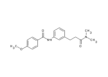 N-{3-[3-(dimethylamino)-3-oxopropyl]phenyl}-4-methoxybenzamide