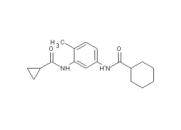 N-{3-[(cyclopropylcarbonyl)amino]-4-methylphenyl}cyclohexanecarboxamide