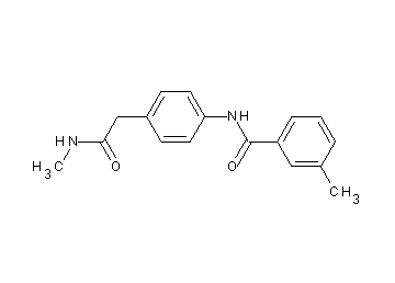 3-methyl-N-{4-[2-(methylamino)-2-oxoethyl]phenyl}benzamide