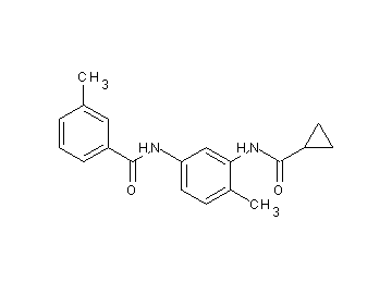 N-{3-[(cyclopropylcarbonyl)amino]-4-methylphenyl}-3-methylbenzamide