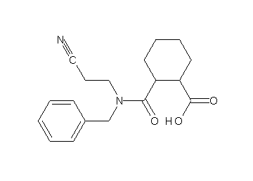 2-{[benzyl(2-cyanoethyl)amino]carbonyl}cyclohexanecarboxylic acid