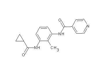 N-{3-[(cyclopropylcarbonyl)amino]-2-methylphenyl}isonicotinamide